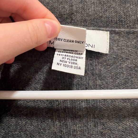 BUTTERY SOFT 100% cashmere grey gray open cardigan with pockets new no tags - Picture 4 of 6